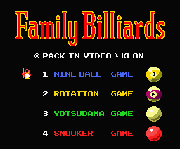 family billiards